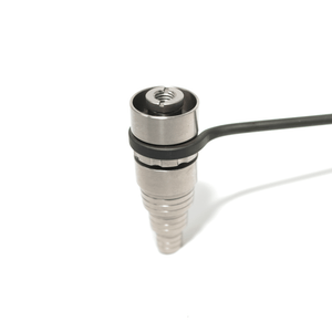 Hybrid Universal Titanium Dish Nail Dab Kit | With Coil Profile View | the dabbing specialists