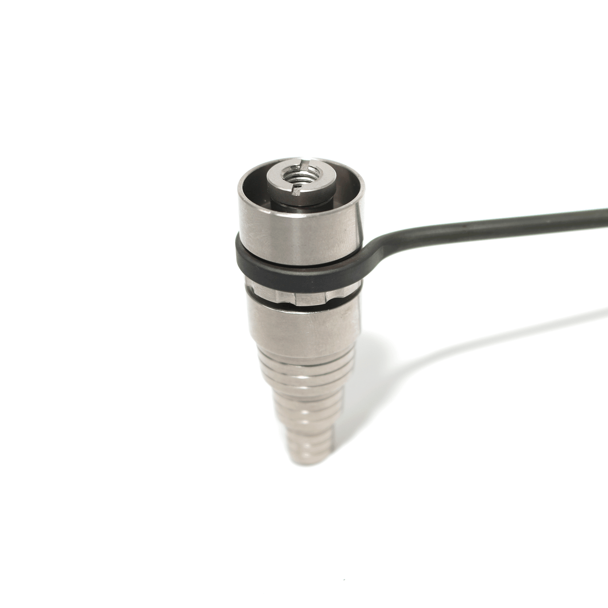 Hybrid Universal Titanium Dish Nail Dab Kit | With Coil Profile View | the dabbing specialists