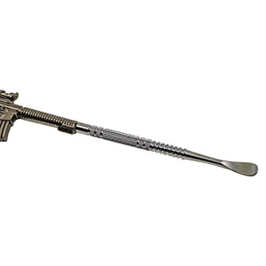 Munitions Stainless Steel Dab Tool | Dab Tool Angled Horizontal View | the dabbing specialists