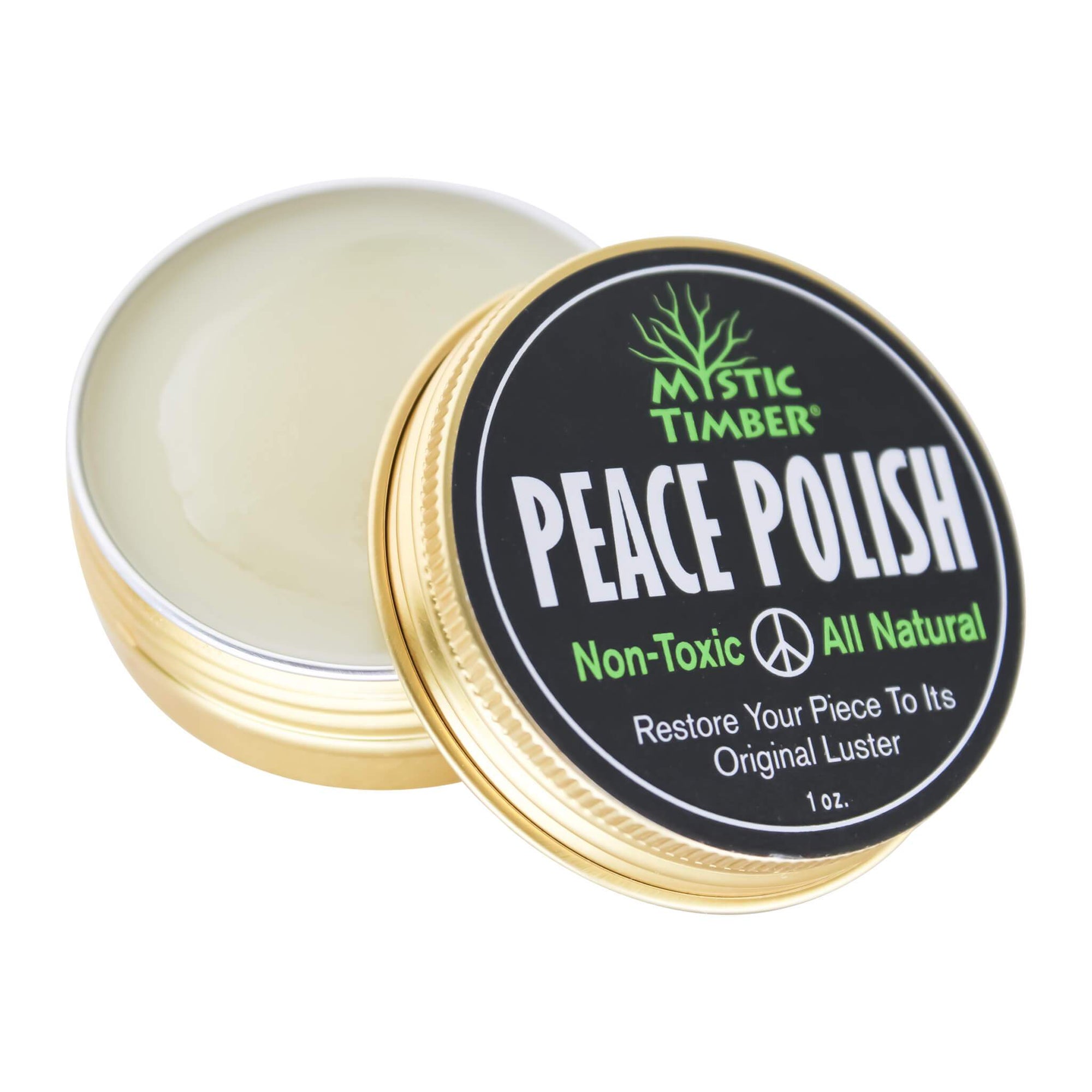 Mystic Timber Peace Polish | Open Polish Can View | the dabbing specialists