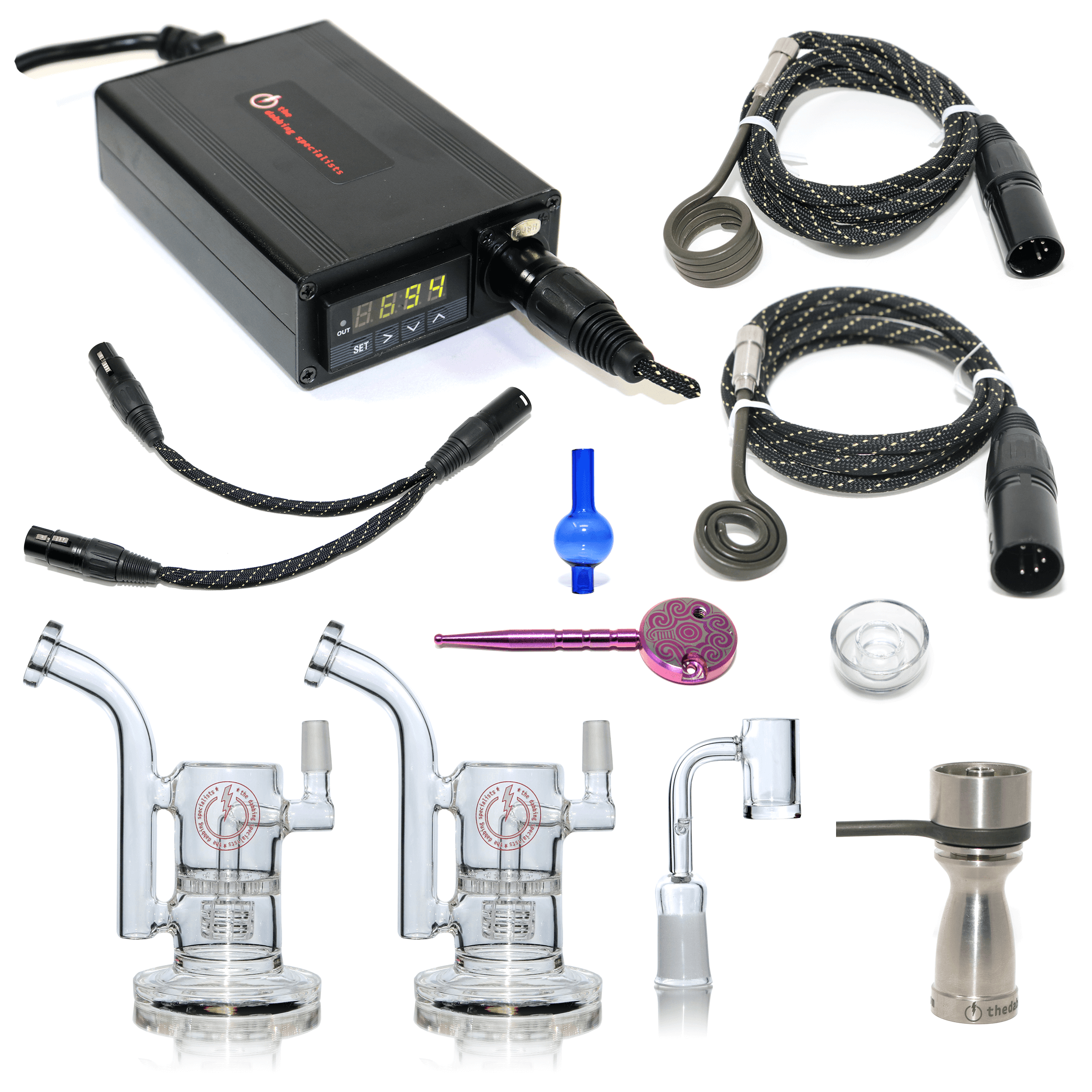 Portable Enail Dual Dabbing Kit | Complete Kit View | the dabbing specialists