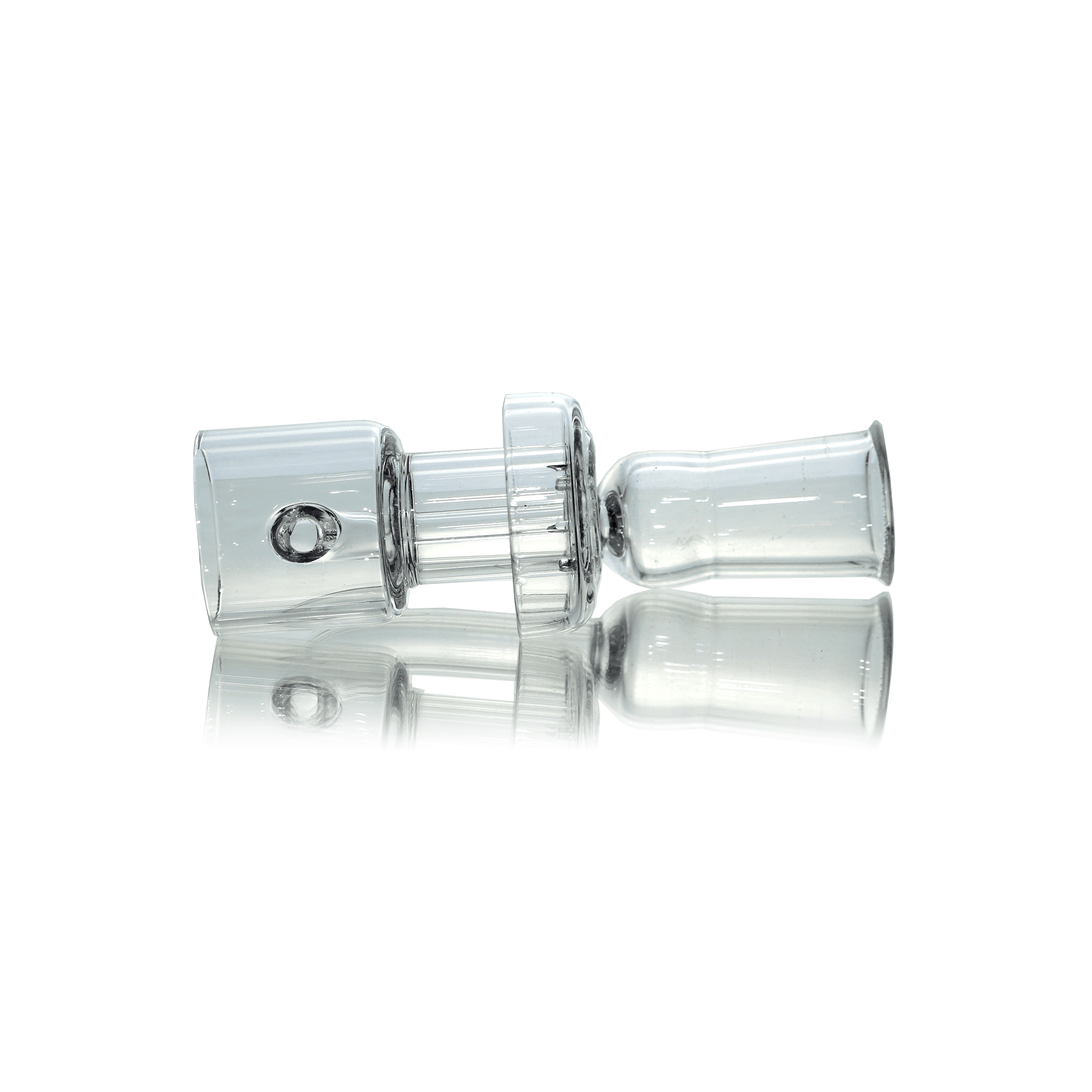 Quartz Banger Terp Slurper | 14mm Female With Spinning Cap | Side View | the dabbing specialists