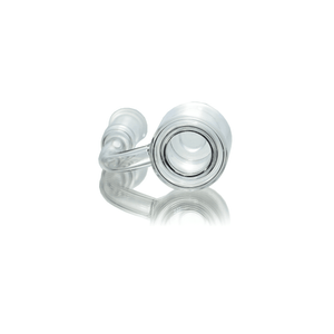 Quartz Banger Thermal Core Reactor | 10mm Female With Saucer Cap | Top Down Prone Banger View | TDS