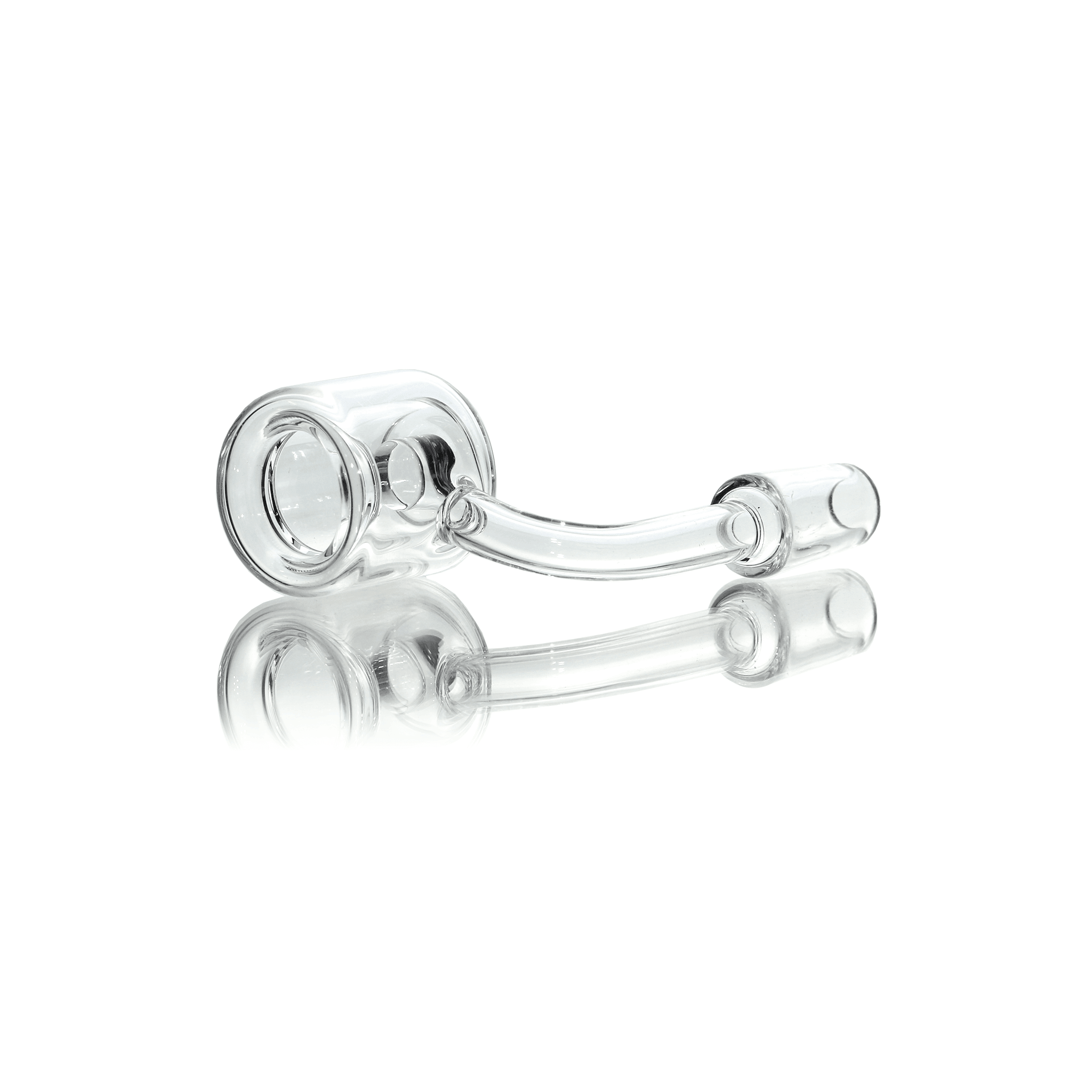 Quartz Banger Thermal Core Reactor 14mm Male With Saucer Cap | Prone View | the dabbing specialists