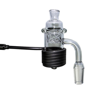 Quartz E-Banger With R-Clip for 25mm Coil (Enail) | Complete Coil Kit View | the dabbing specialists