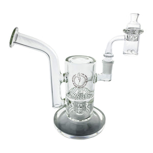 Reborn Precision Bubbler 25mm Handmade Joint Complete Dabbing Kit #1 | Quartz Pearls Use View | TDS