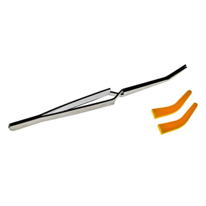 Reverse Tweezers | Silicone Tipped | Silicone Tips Off View | the dabbing specialists