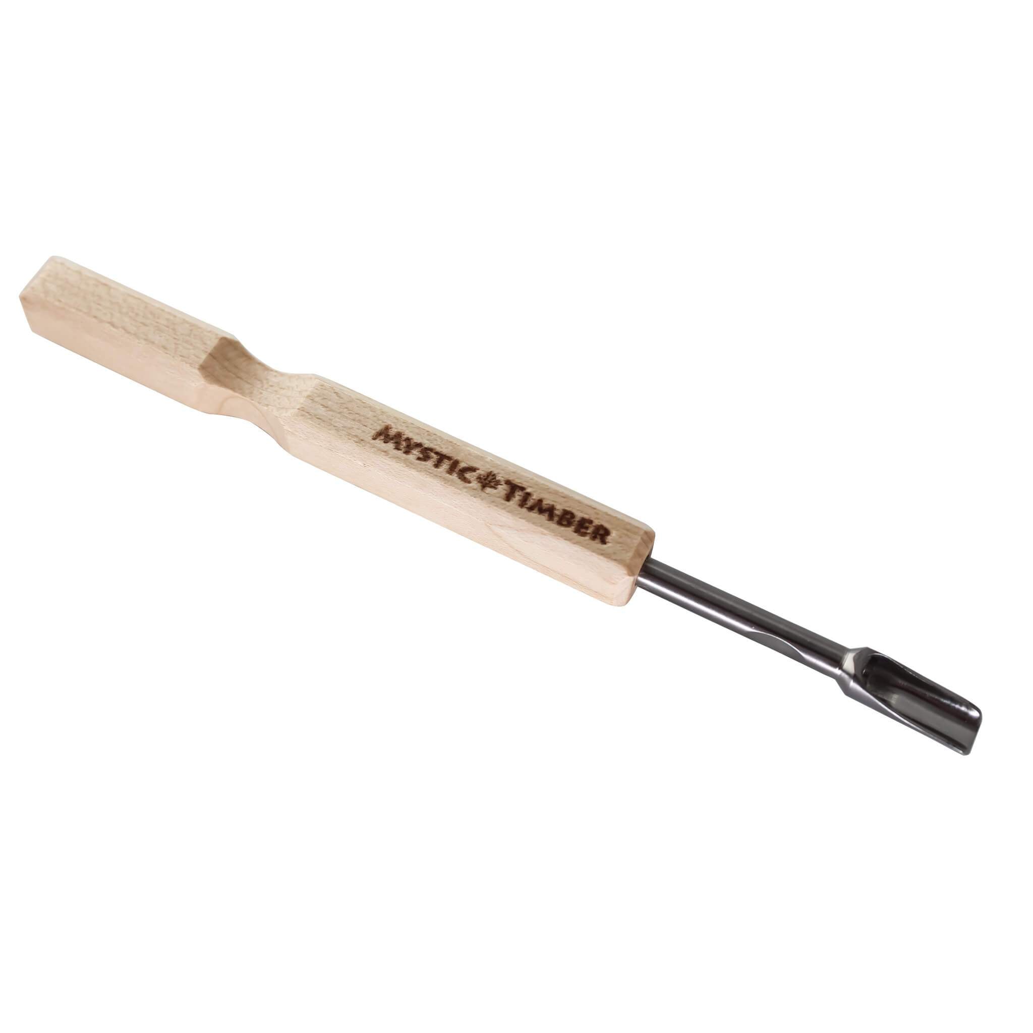 SauceScoop Midi Dab Tool | Light Wood Tool View | the dabbing specialists