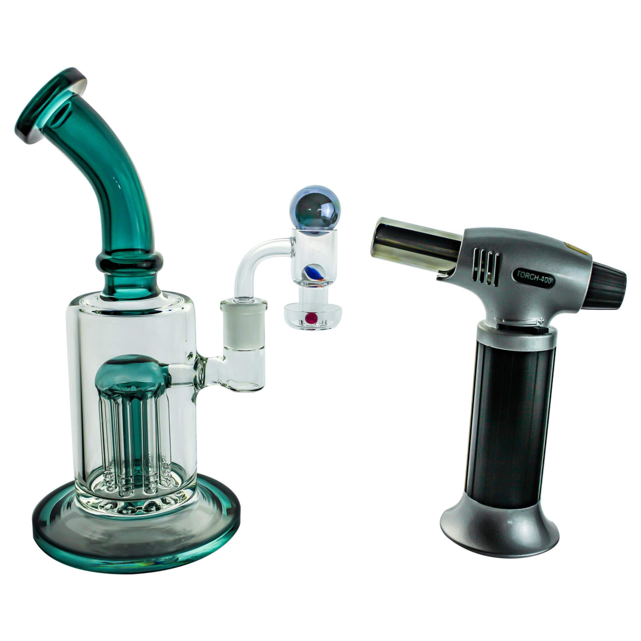 Spin Matrix Marbled Terp Slurper Complete Dabbing Kit #1 | Aqua Kit With Torch | TDS