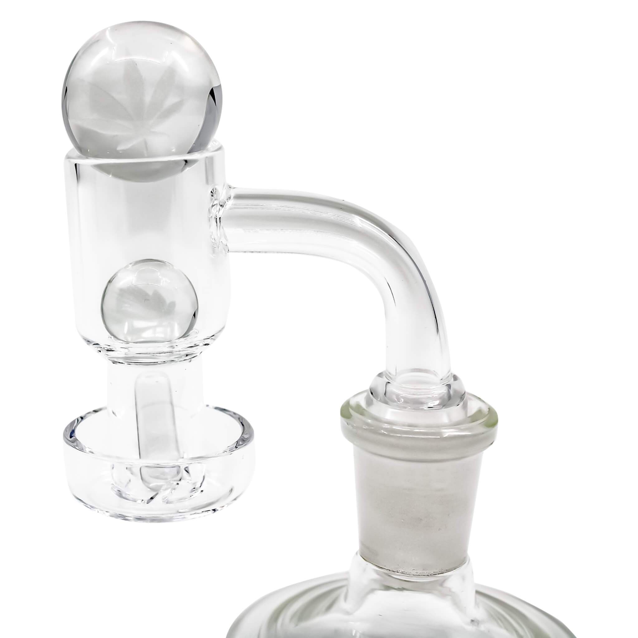 Terp Slurper Marble Set | Weed Leaf Slurper Marble On Terp Slurper View | the dabbing specialists