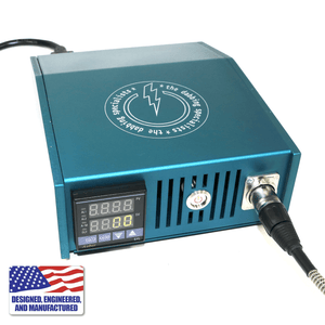 The Dabbing Specialists Custom Enail | Made in the USA | Blue Front Face View | TDS