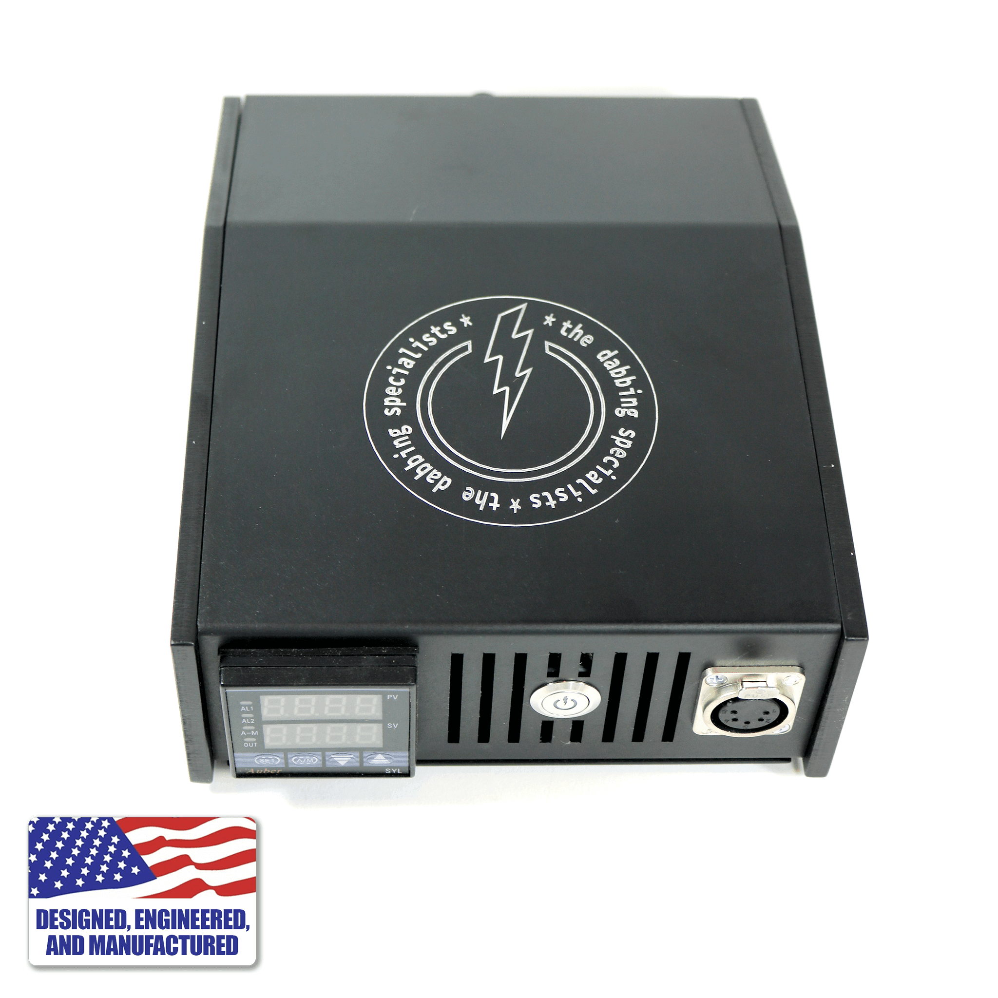 The Dabbing Specialists Custom Enail | Made in the USA | Black Top Down View | TDS