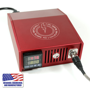 The Dabbing Specialists Custom Enail | Made in the USA | Red Front Face View | TDS
