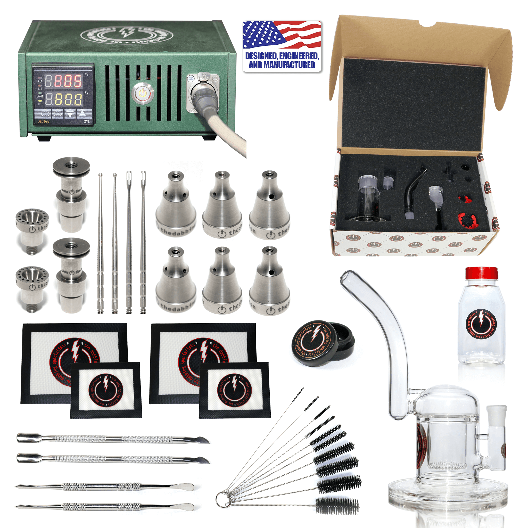 Enail Dab Kit | Ultimate Version | Green Kit Complete View | the dabbing specialists