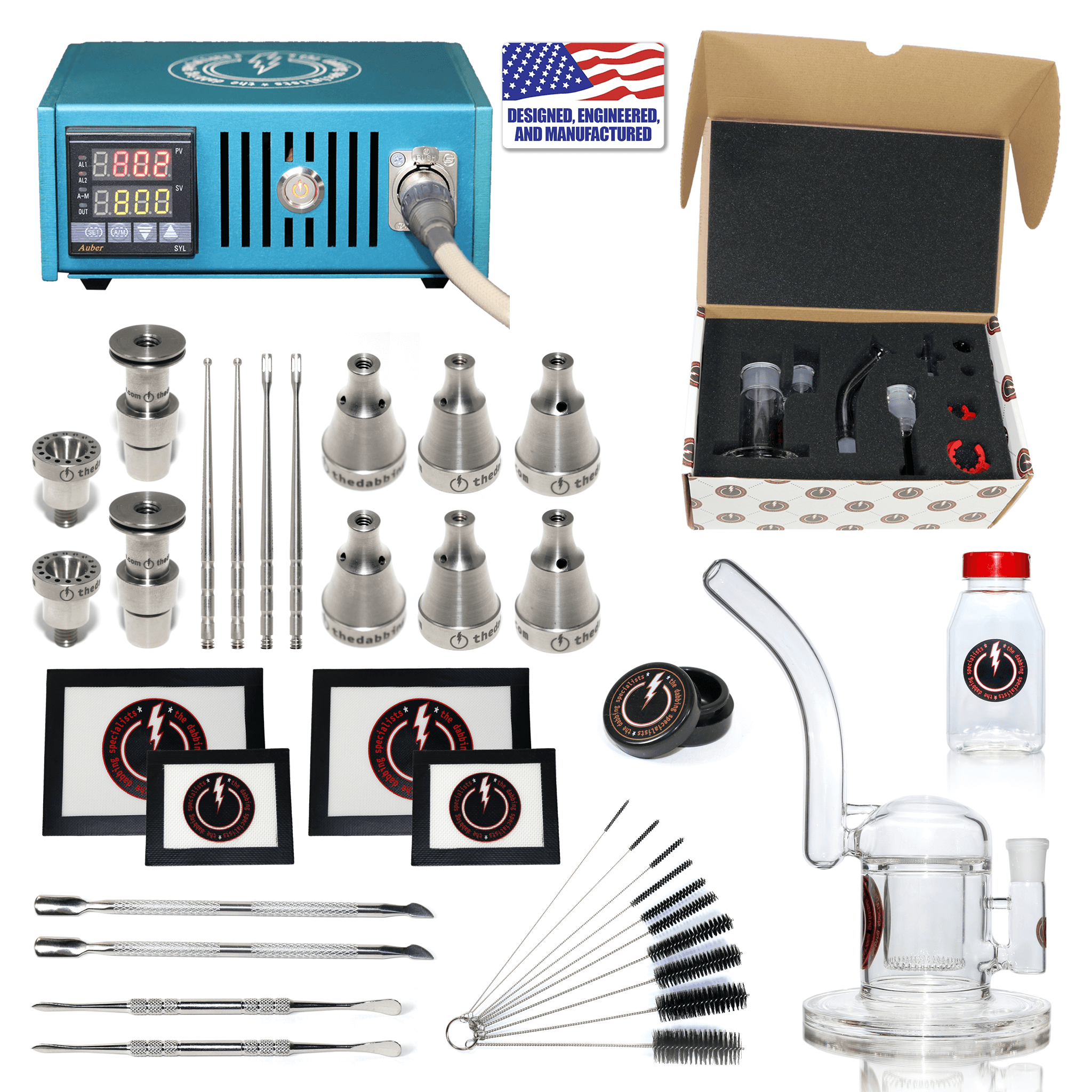 Enail Dab Kit | Ultimate Version | Blue Kit Complete View | the dabbing specialists