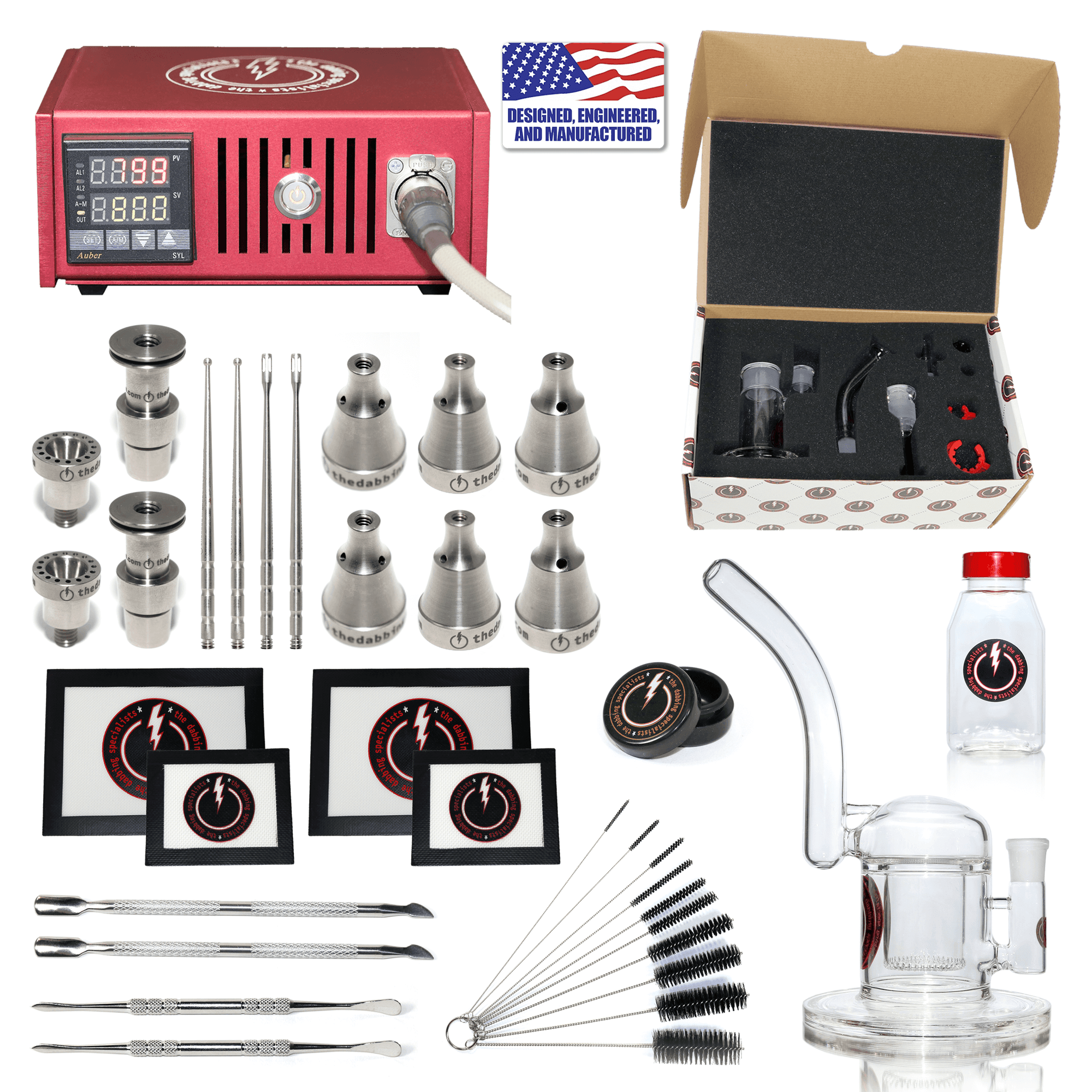 Enail Dab Kit | Ultimate Version | Red Kit Complete View | the dabbing specialists