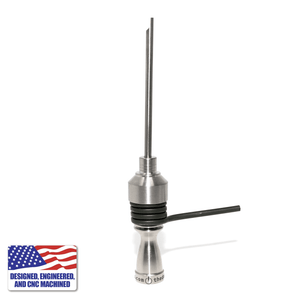 Titanium Dab Kit | 16mm Coil | 14mm/10mm Female Adapter | Full Titanium Nail Stack Capped View | TDS