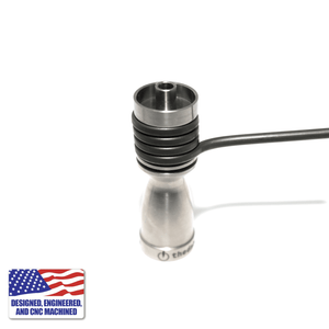 Titanium Dab Kit | 16mm Coil | 18mm/14mm Female Adapter | Top Down View | the dabbing specialists
