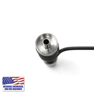 Titanium Dab Kit | 16mm Coil | 18mm/14mm Male Adapter | Top Down Coil View | the dabbing specialists