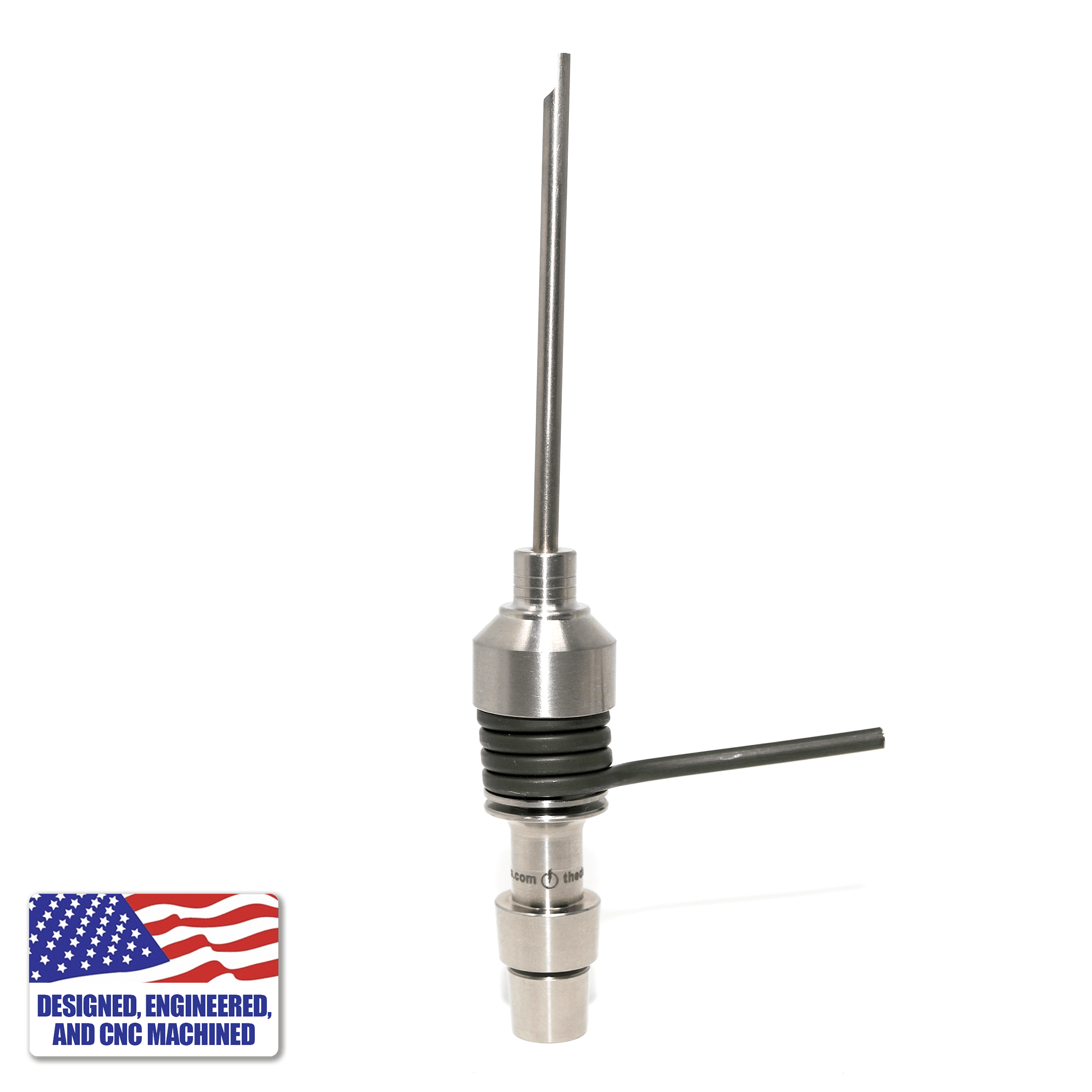 Titanium Dab Kit | 16mm Coil | 18mm/14mm Male Adapter | Capped Coil View | the dabbing specialists