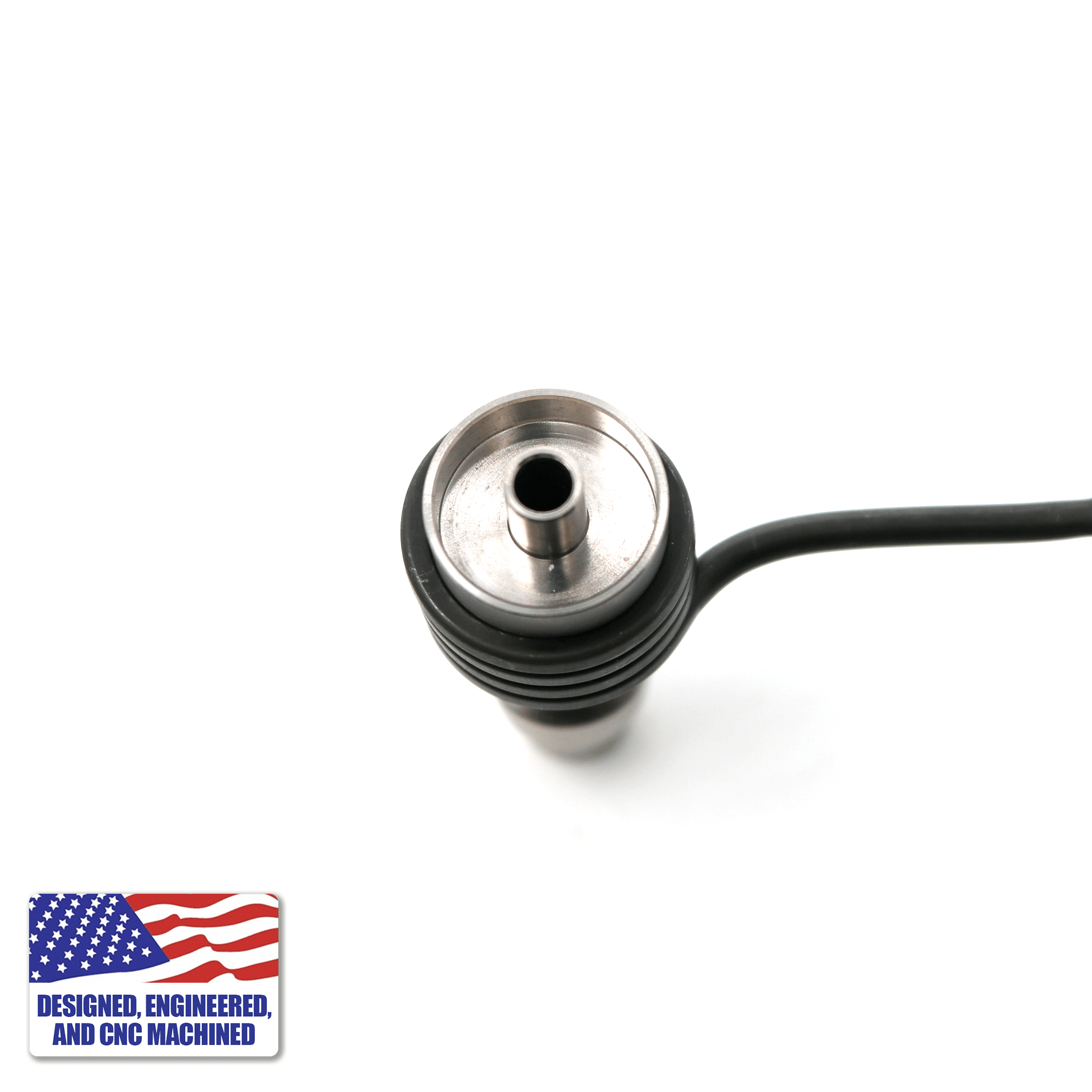 Titanium Dab Kit | 20mm Coil | 18mm/14mm Male Adapter | Top Down Coil View | the dabbing specialists
