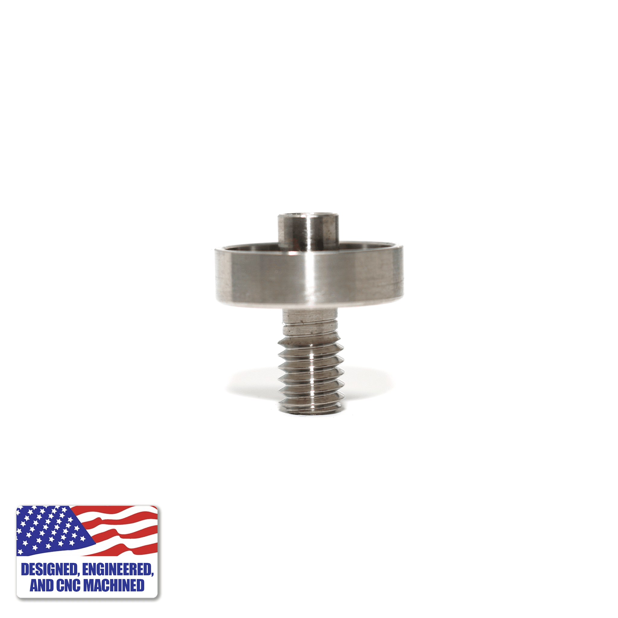 Titanium Dab Kit - Flat Coil - 14mm/10mm Female Adapter | Titanium Nail Profile View | TDS