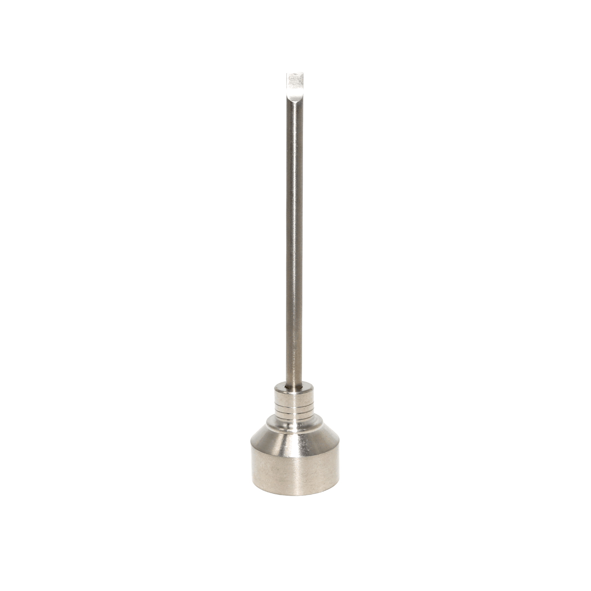 Titanium Dab Kit - Flat Coil - 14mm/10mm Female Adapter | Titanium Carb Cap Profile View | TDS