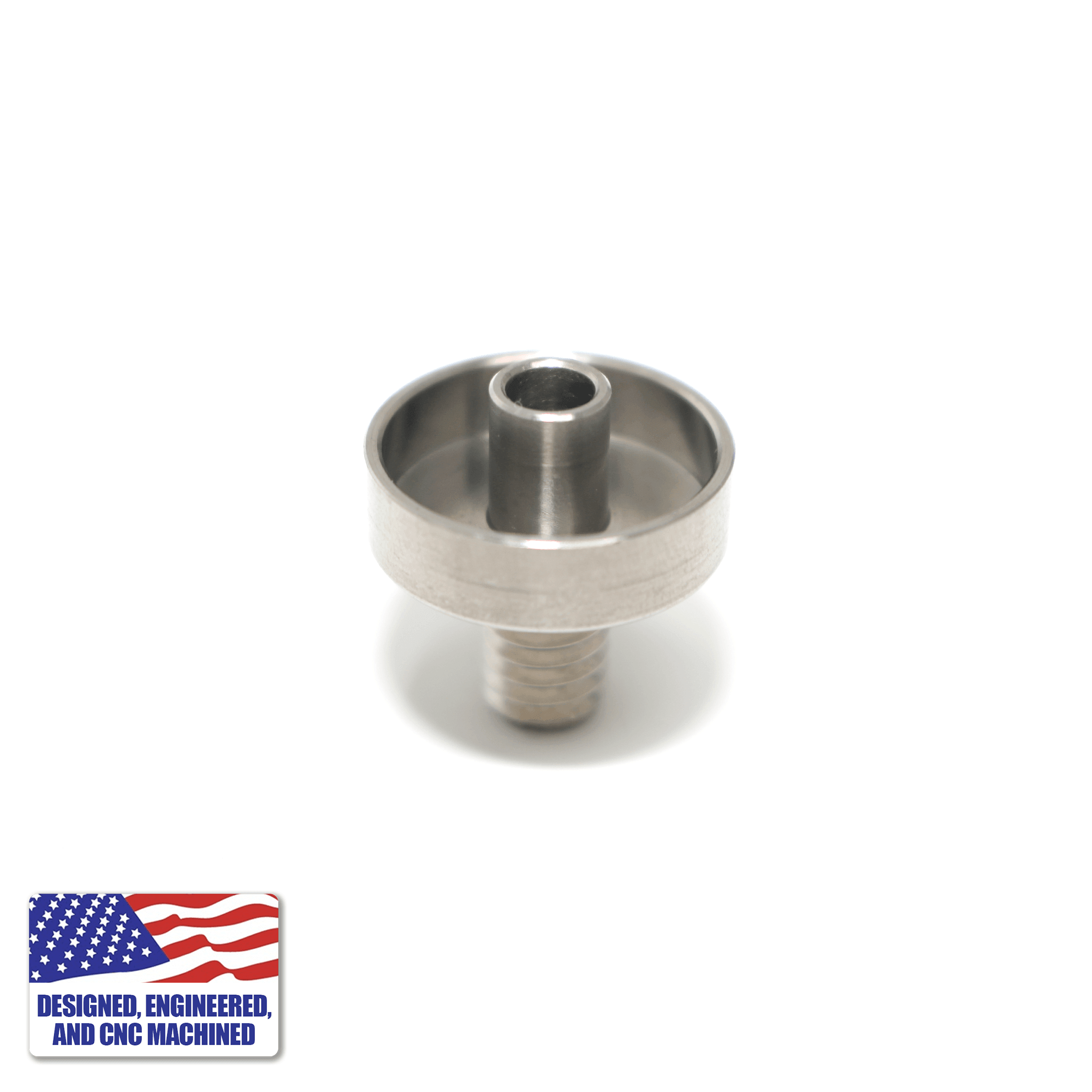 Titanium Dab Kit - Flat Coil | 18mm/14mm Male Adapter | Titanium Nail View | TDS