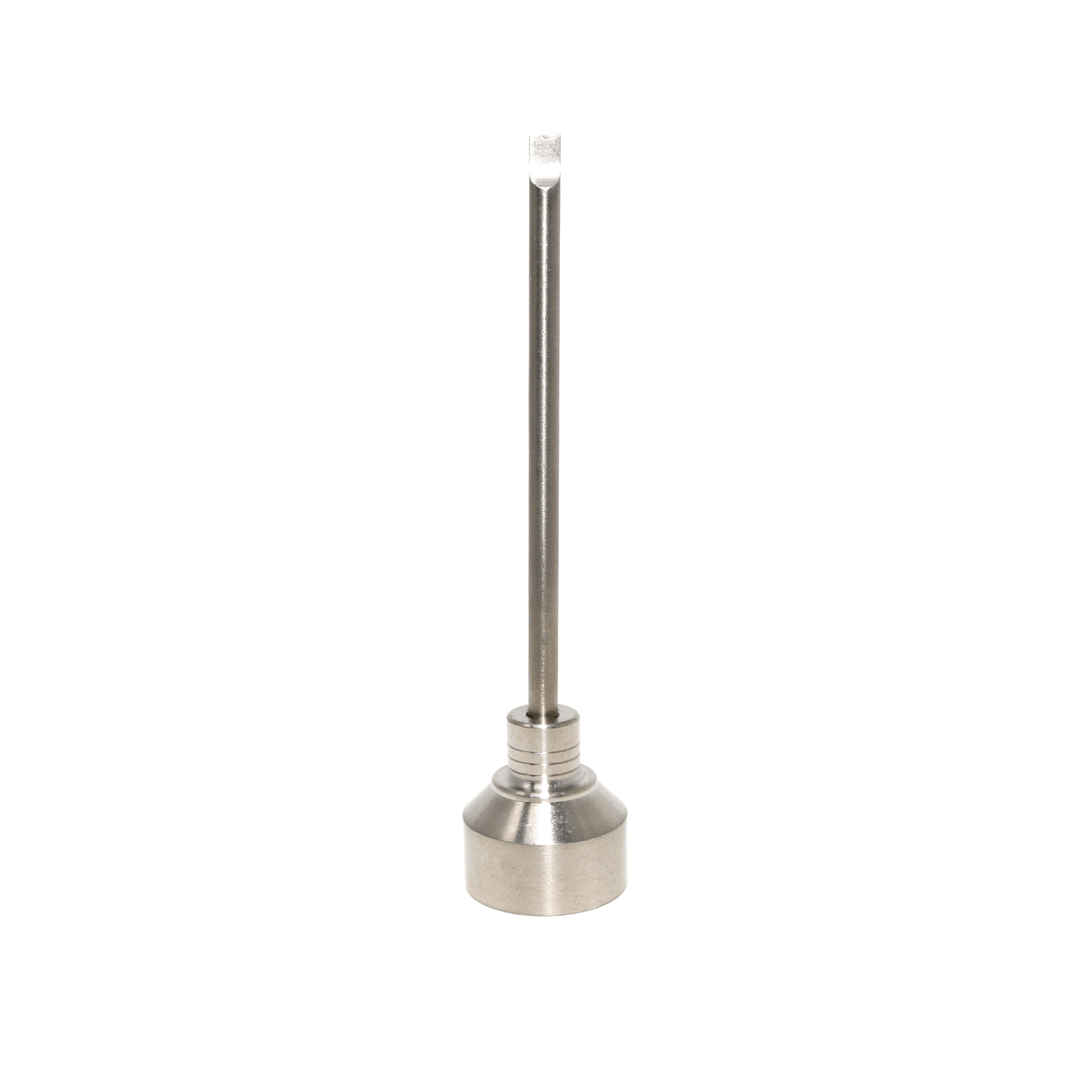 Titanium Dab Kit with 16-Hole Nail | 16mm Coil | 14mm/10mm Female | Titanium Cap Profile View | TDS