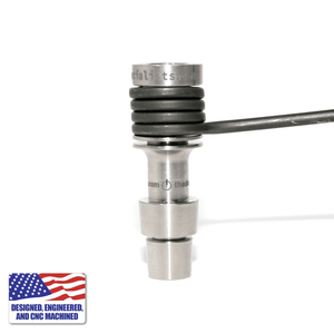 Titanium Dab Kit with 16-Hole Nail | 16mm Coil | 18mm/14mm Male | In Use View | TDS