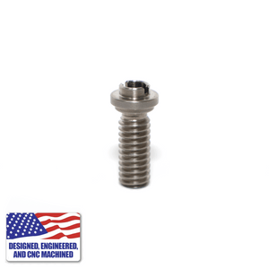 Titanium Dish Fastener Screw (Short) | Upright View | the dabbing specialists