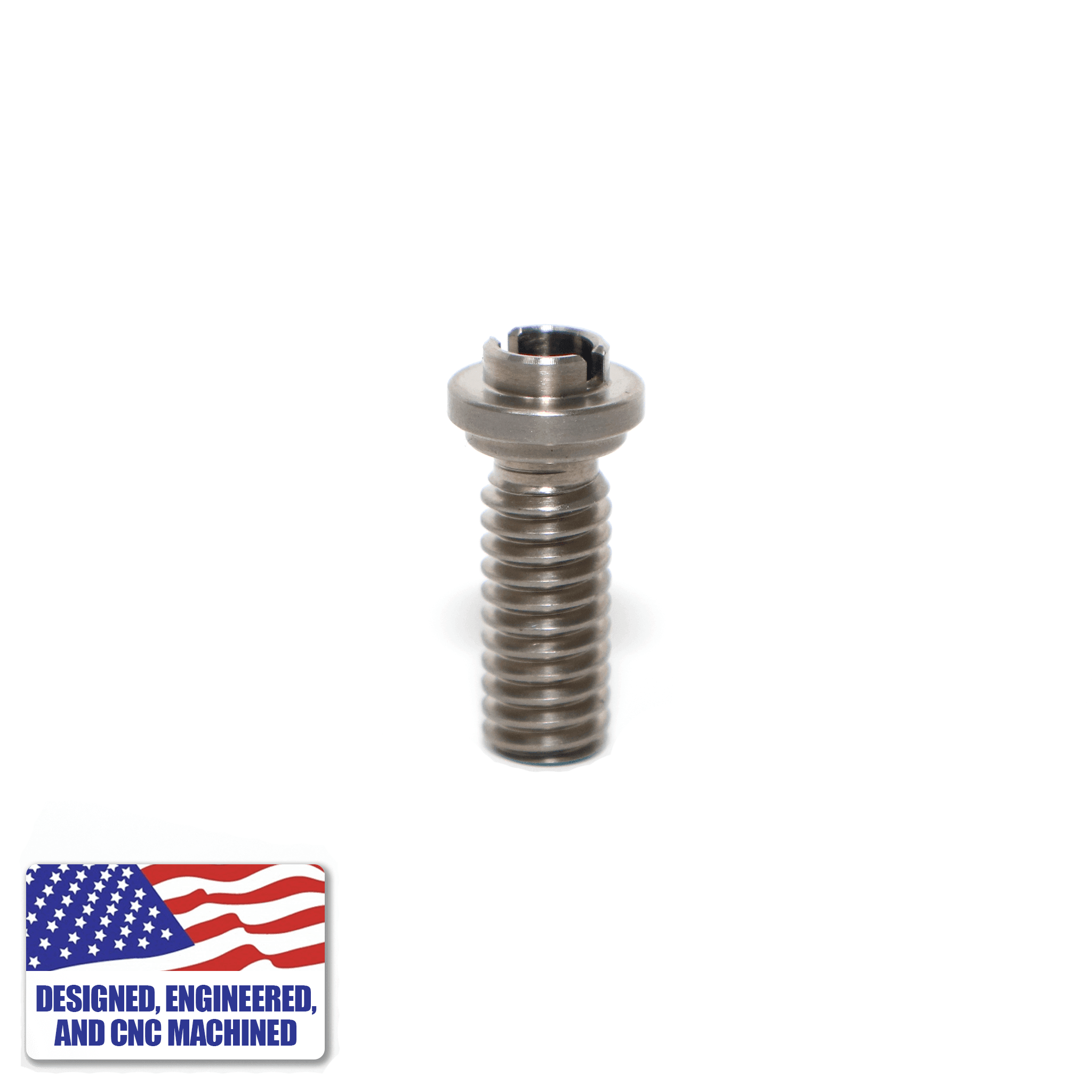 Titanium Dish Fastener Screw (Short) | Upright View | the dabbing specialists