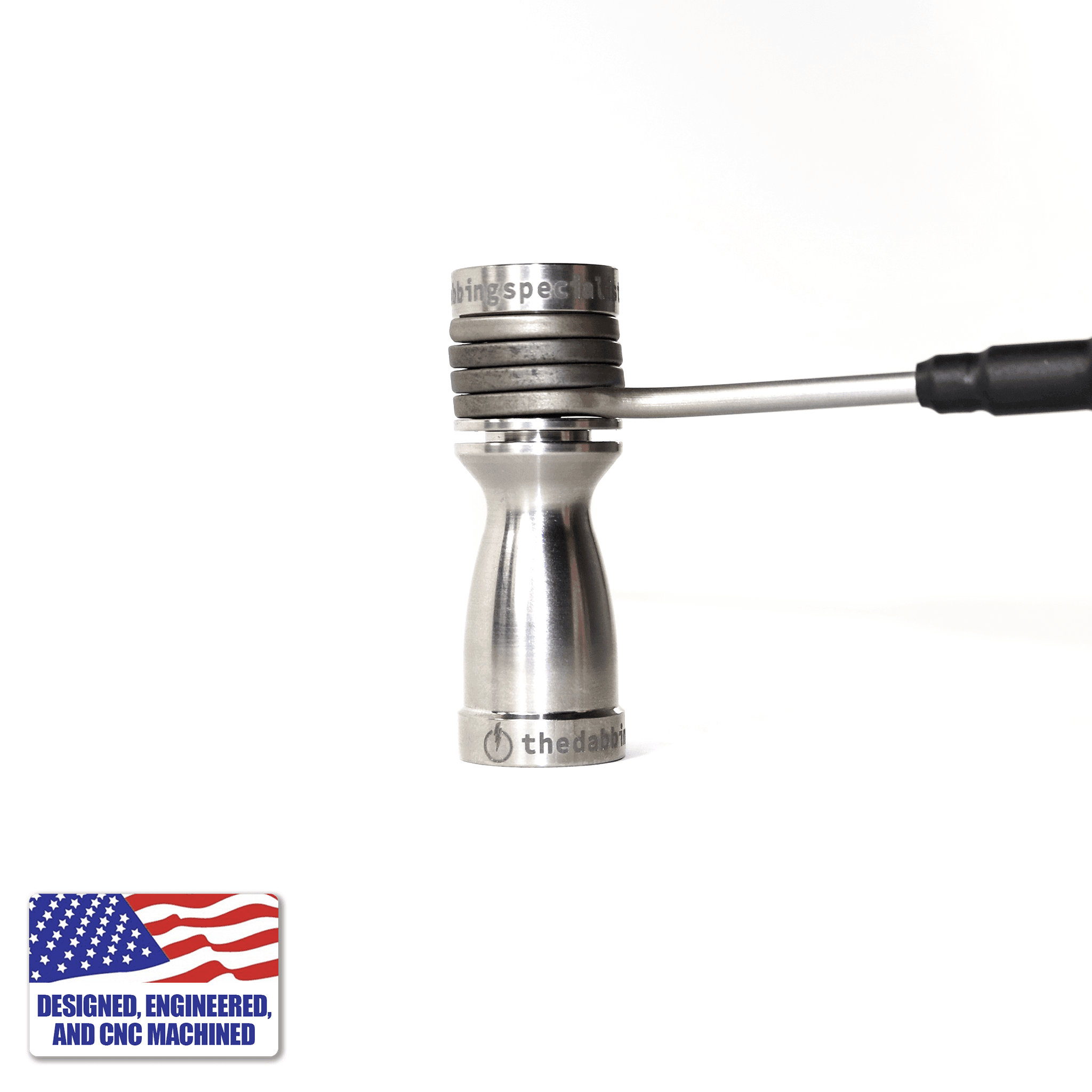 Titanium Female Nail Body 18mm, 14mm | Kit In Use View | the dabbing specialists