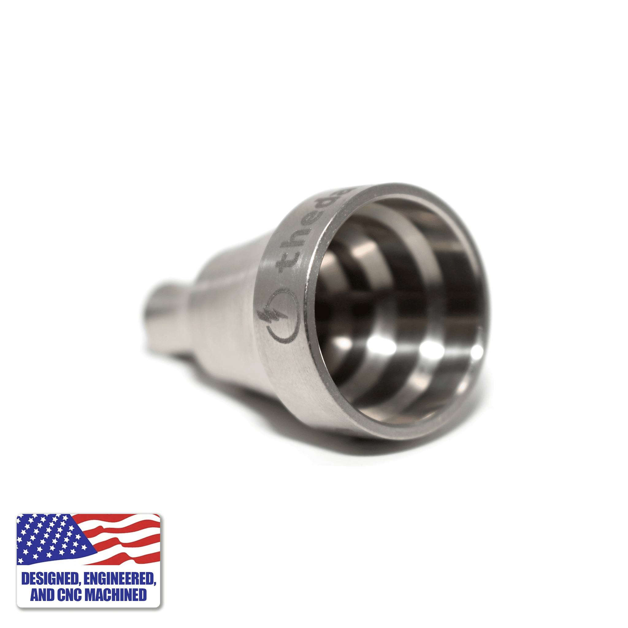 Titanium Carb Cap | Universal 2-Hole | High Velocity | Prone Inner View Image | TDS