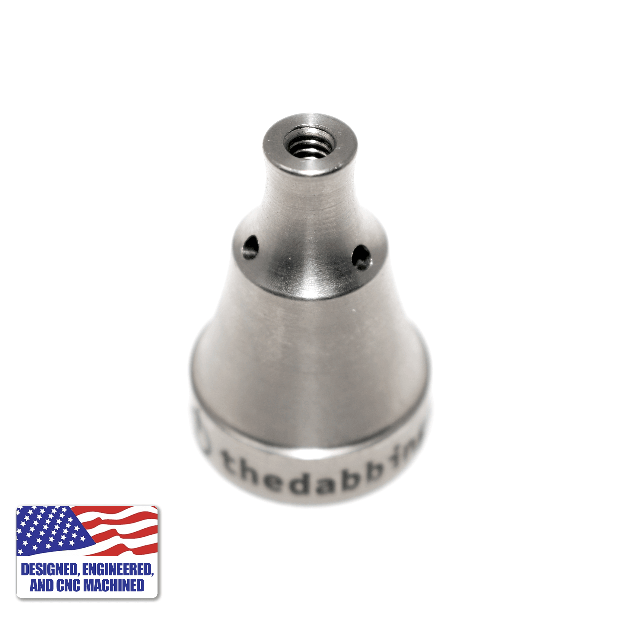 Titanium Universal 3-Hole Carb Cap | Highest Velocity | Top View | the dabbing specialists