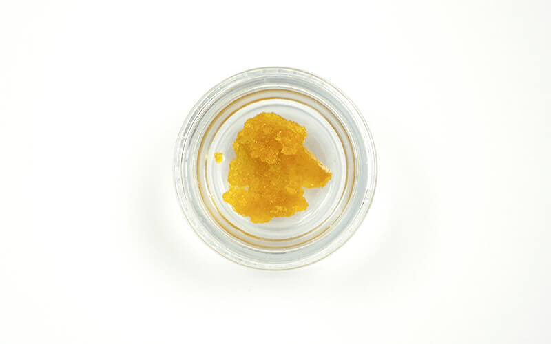 Top Down Live-Resin Concentrate Jar View