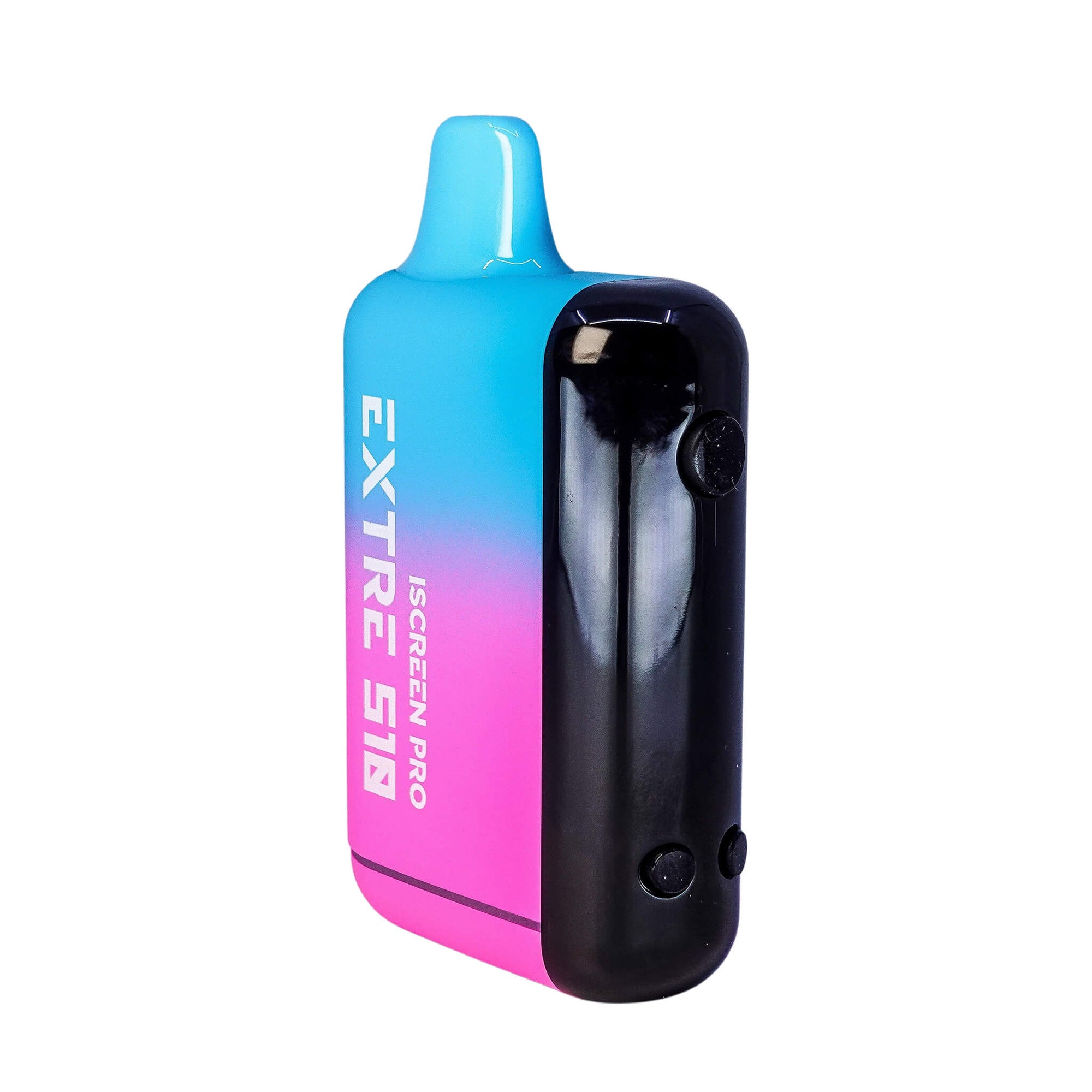 Extre 510 Vape Cartridge Battery | Blue-Pink Color Angled View | TDS