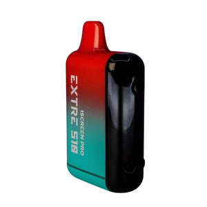 Extre 510 Vape Cartridge Battery | Red-Mint Green Color Angled View | TDS