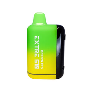 Extre 510 Vape Cartridge Battery | Green-Yellow Color Profile View | TDS