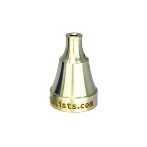 Titanium Universal Carb Cap 1-Hole Medium Velocity | Anodized Gold Profile View | TDS