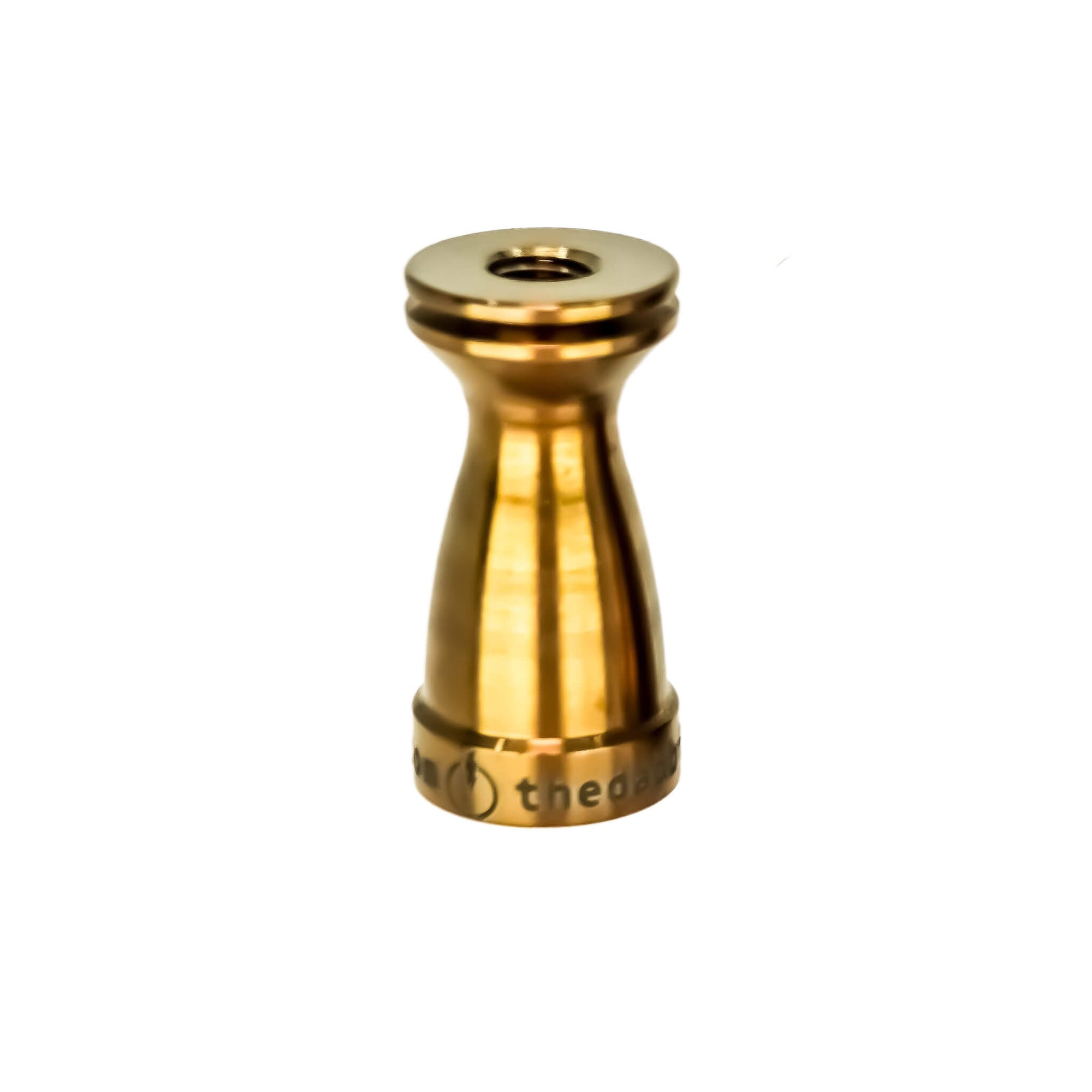 Titanium Female Nail Body 14mm, 10mm | Anodized Amber Profile View | the dabbing specialists