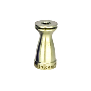 Titanium Female Nail Body 14mm, 10mm | Anodized Gold Profile View | the dabbing specialists