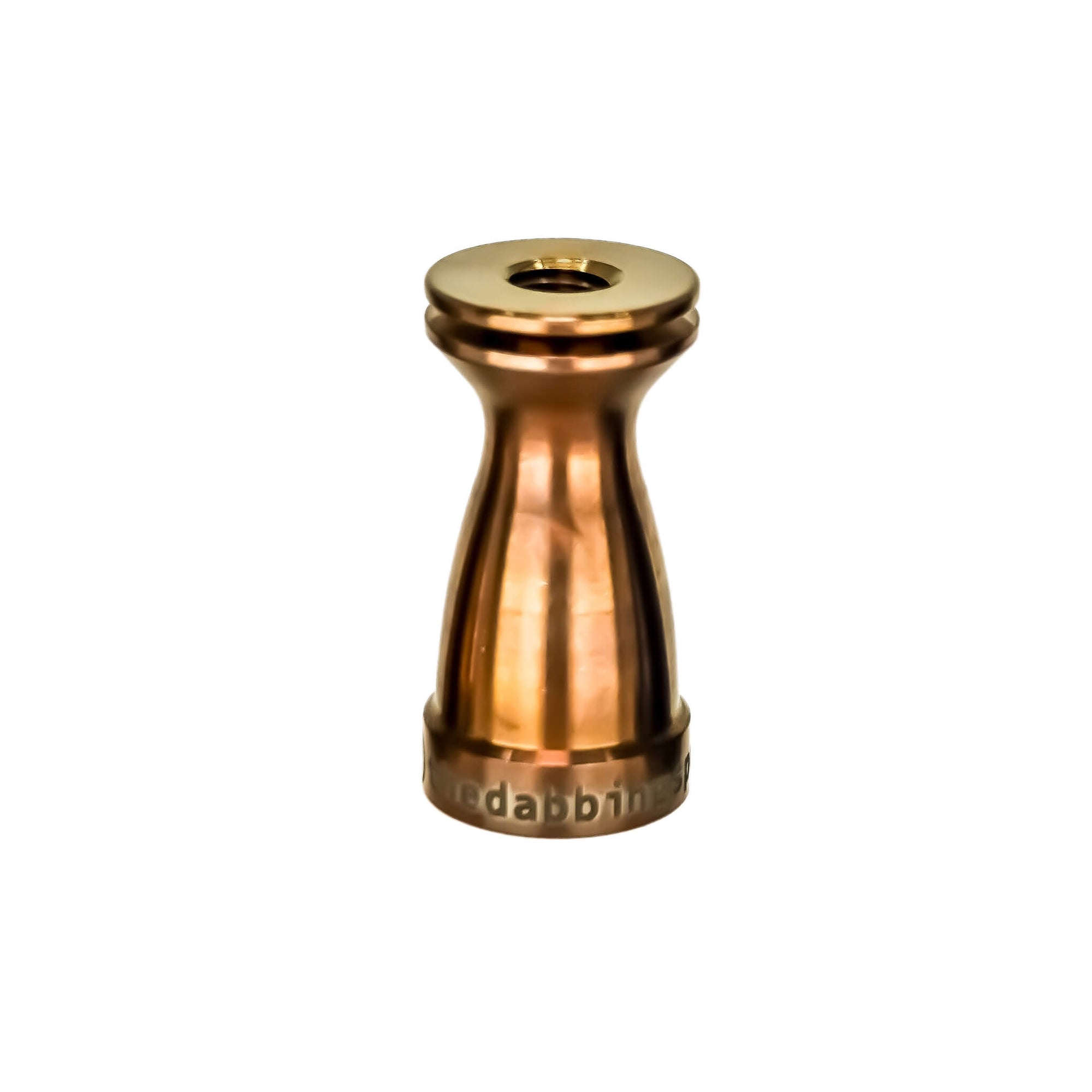 Titanium Female Nail Body 14mm, 10mm | Anodized Amber Profile View | the dabbing specialists