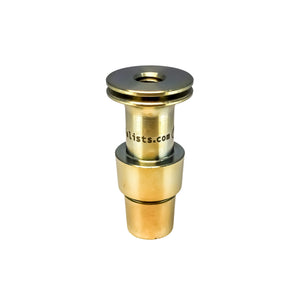 Titanium Male Nail Body Adapter | 18mm, 14mm | Gold Color Top View | the dabbing specialists