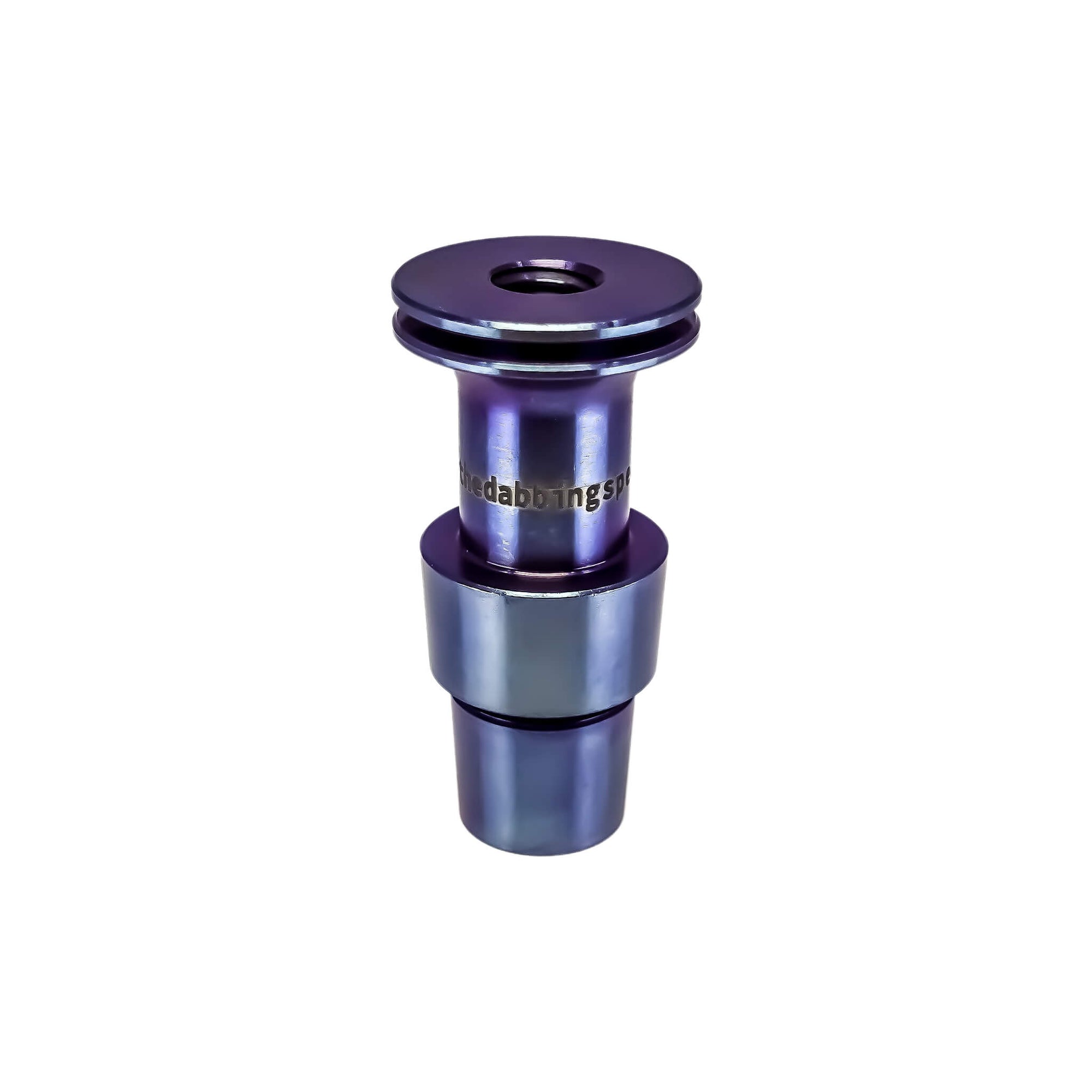 Titanium Male Nail Body Adapter | 18mm, 14mm | Rosewood Color Top View | the dabbing specialists