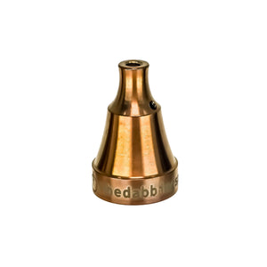 Titanium Carb Cap | Universal 2-Hole | High Velocity | Anodized Rosewood Profile View | TDS
