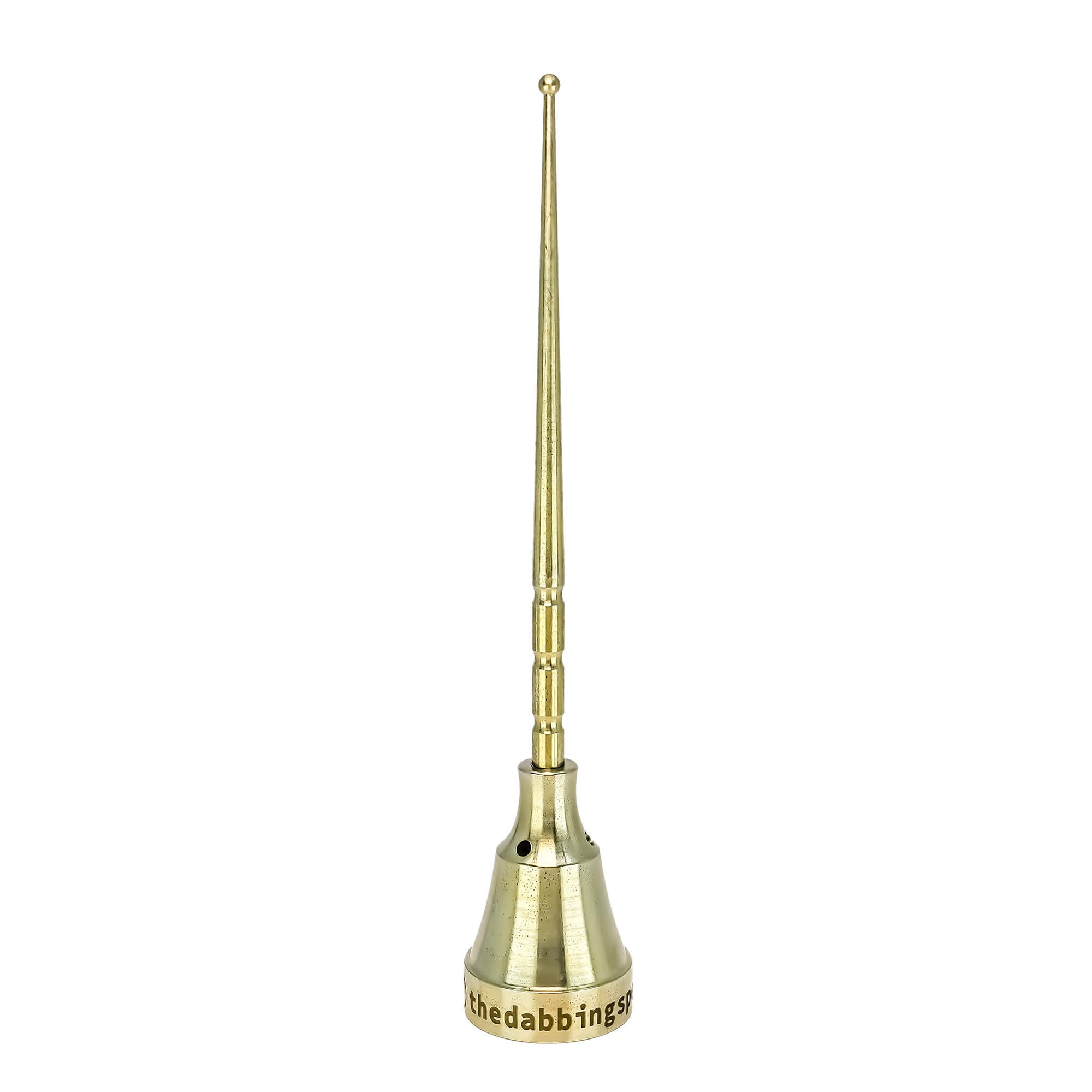 Titanium Kit - Scoop Ball Dab Stick and 3-Hole Carb Cap | Gold Color | the dabbing specialists