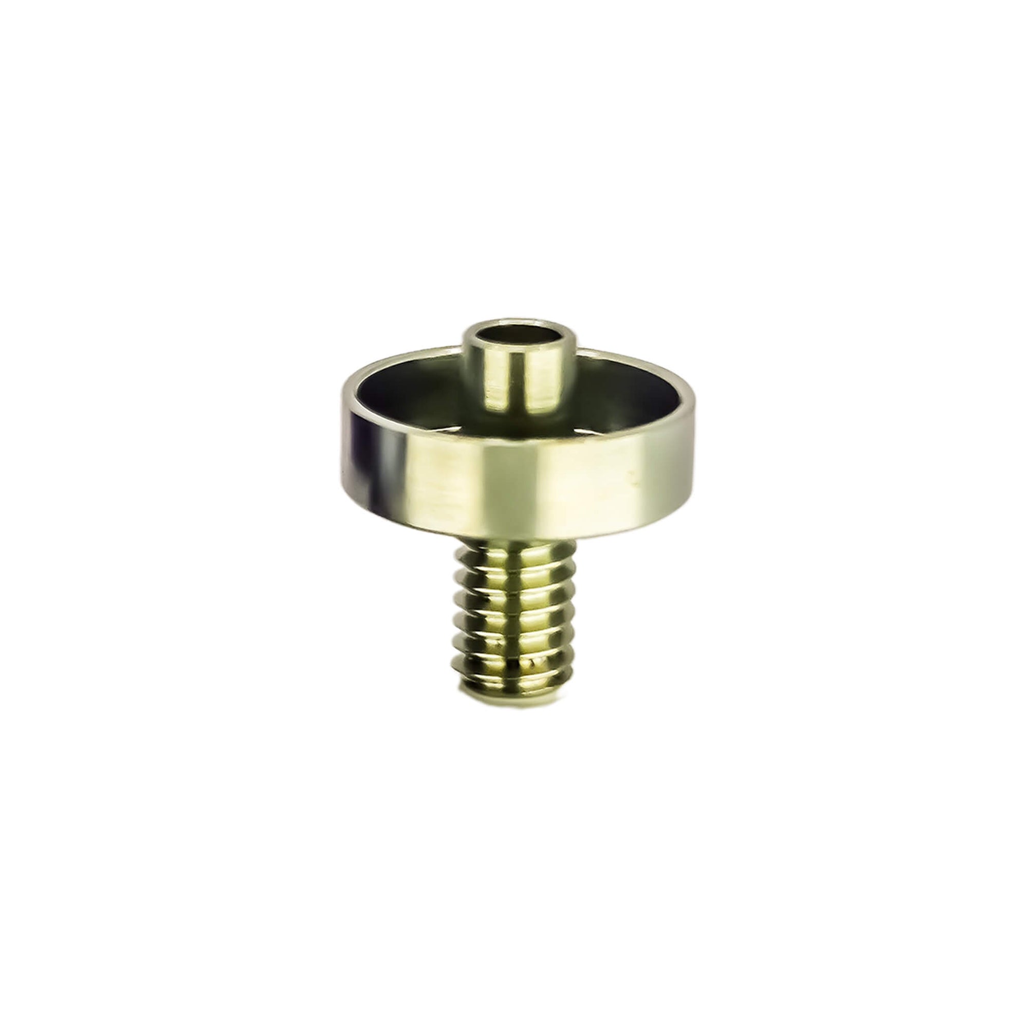 Titanium Nail for Flat Coil | Profile View | Anodized Gold Flat Nail | the dabbing specialists