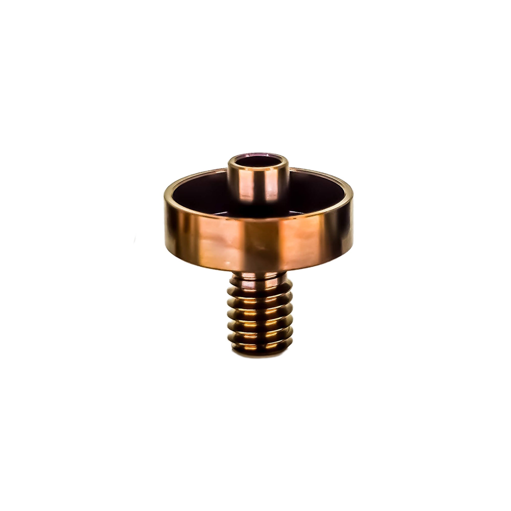 Titanium Nail for Flat Coil | Profile View | Anodized Gold Flat Nail | the dabbing specialists