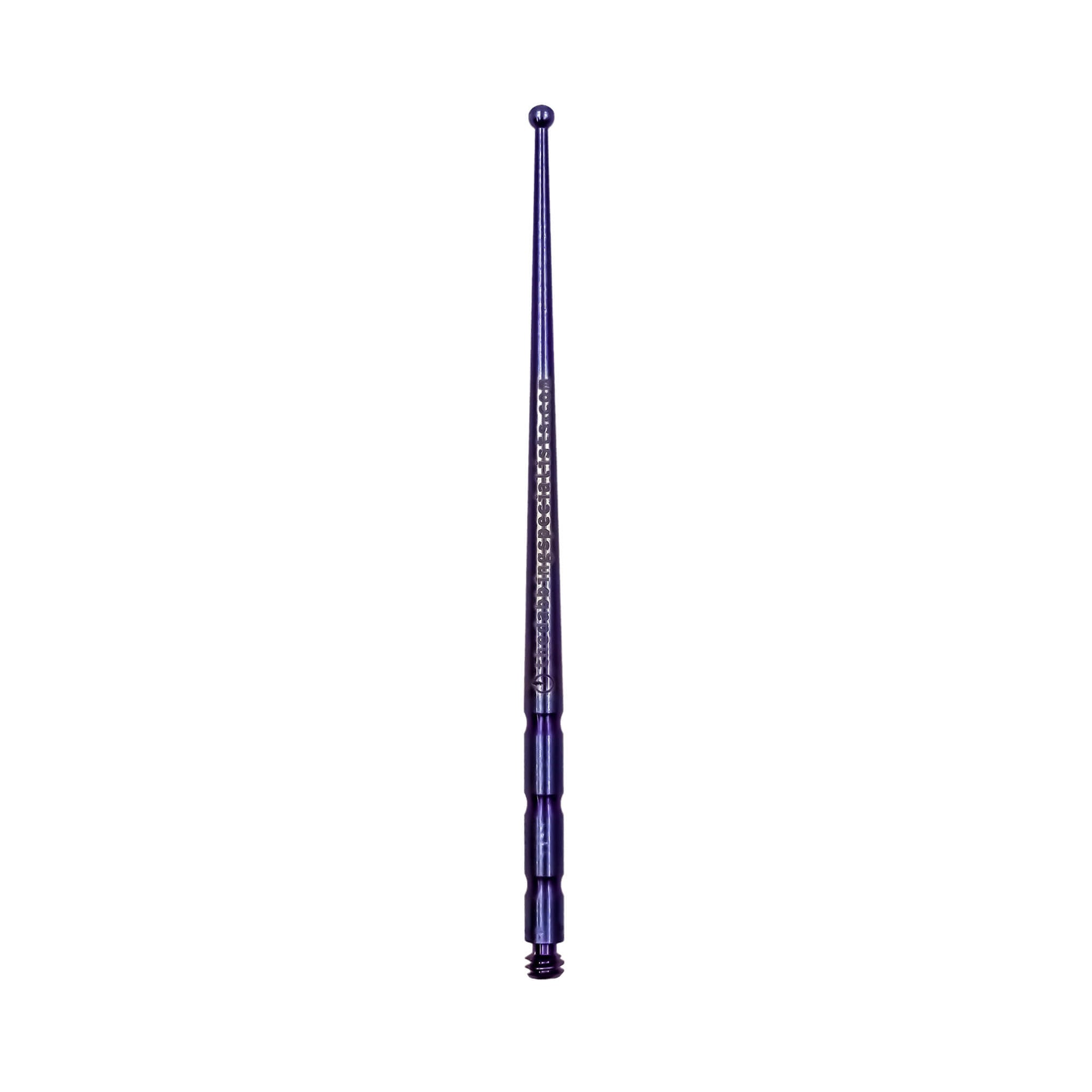 Titanium Dab Stick - Scoop Ball | Anodized Purple-Blue Scoop Ball View | the dabbing specialists